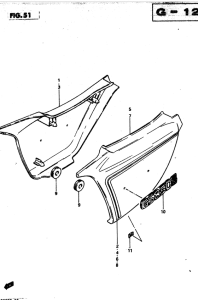 GS850 Обтекатель задний