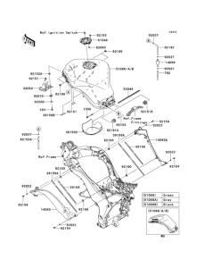 ZX1000 Топливный бак