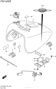 VL1500B Топливный бак
