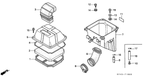 NSR125F Воздухоочиститель