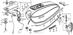 CB750 Топливный бак