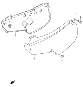 RM80 Обтекатель задний