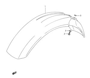 DR350 Переднее крыло