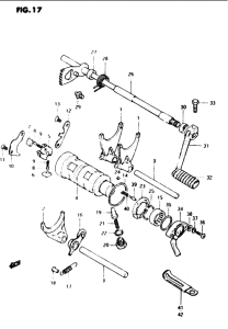 GS1100 Переключение передач