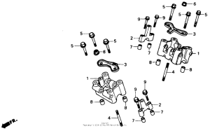 XL600V Camshaft holder