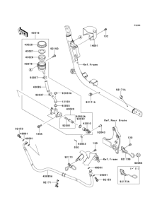 VN1700 Задний торм цилиндр