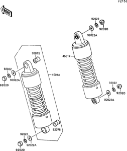 VN1500 Подвеска  /  амортизатор