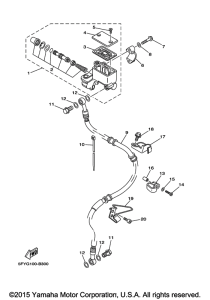 TW200E Главный тормозной цилиндр