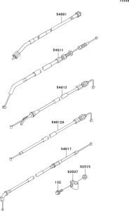 EX250 Тросы управления