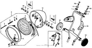 CB125S Headlight 76-78