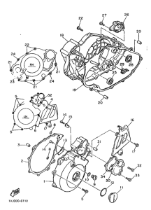 XT600Z Крышка картера двигателя