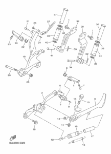 XVS950XR-A (ABS) Stand & footrest