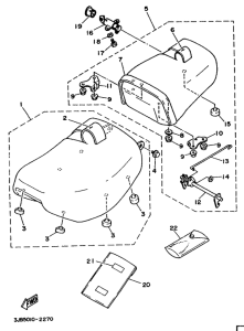 XV500 Сиденье