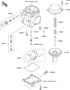 EN500 Карбюратор в разборе