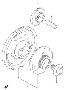 GSX600 Муфта стартера