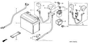 CBR1100XX Аккумулятор