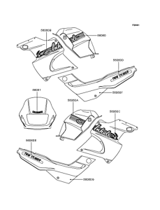 KLE250 Наклейки