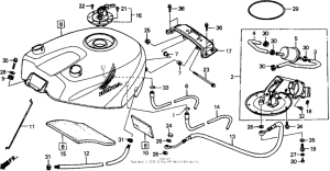 RVF750 Топливный бак