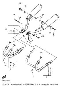 XJ600SJ Выхлопная система