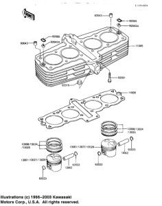 KZ1100 Cylinder / pistons