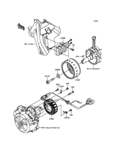 KLX125 ゼネレータ