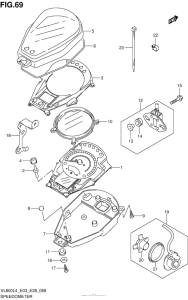 VL800T Speedometer (Vl800L4 E03)