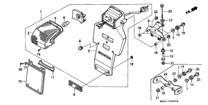 SLR650 Taillight unit ass`y