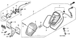 VTX1800C Taillight (vtx1800c)