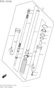  Front Fork Damper (Dr-Z125L5 E28)