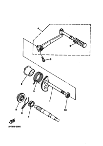 PW50 PW50E Стартер