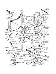 ZX900 Радиатор