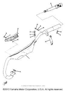 YZ80A Выхлопная система