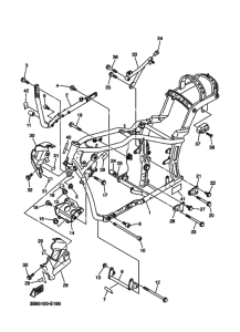 XVS1100 XVS11W Frame comp