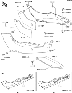 EX500 Side covers / chain cover(1 / 2)