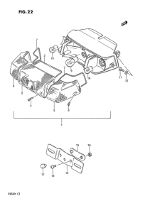 FB50 Задний комбинированный сигнал