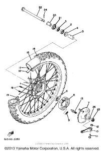 YZ100K Переднее колесо