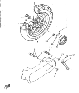 CW50RSX Переднее колесо