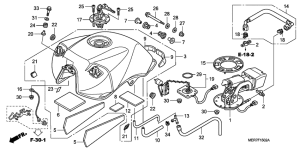 CBF600S (ABS) Tank fuel