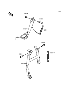 ZX900 Подножка