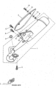 YH50 Выхлопная система