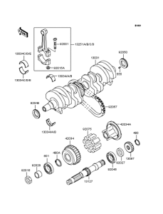 ZR400 Коленвал