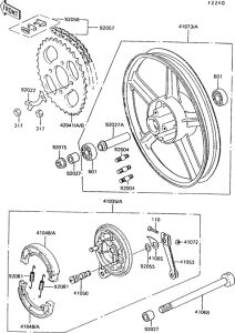 AR50 Задняя ступица колеса
