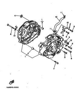 XT225 XT225H Картер двигателя