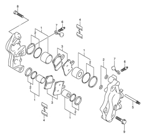 AN250 Передний суппорт