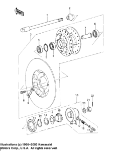 KZ200 Передняя втулка