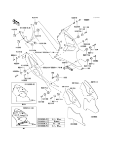 ZX600 Cowling lowers(1 / 2)(zx600-j2)