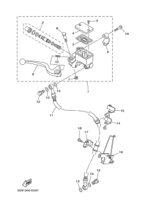 YBR125ED Главный тормозной цилиндр