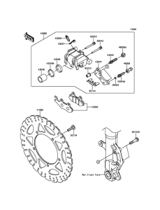 EX300 Передний тормоз