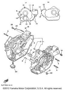 XV1100SHC Картер двигателя
