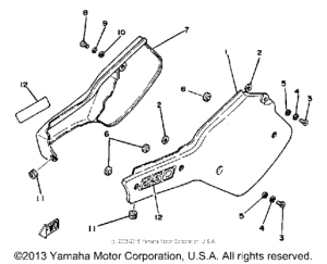 IT250J Боковые обтекатели
